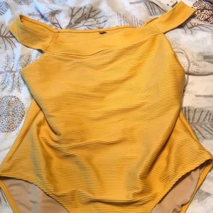 Old Navy Yellow One Piece Swimsuit